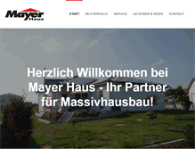 Tablet Screenshot of mayer-haus.com